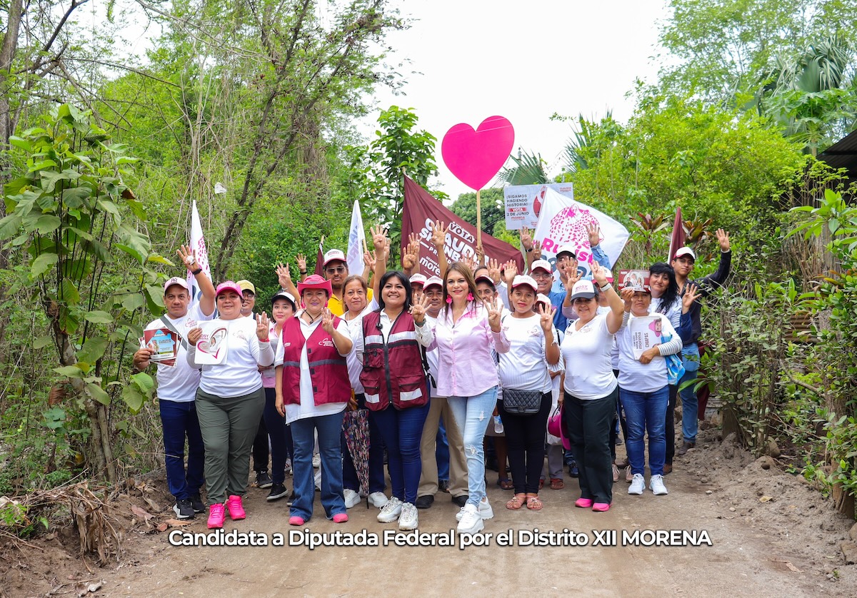 Recorre Rosy Urbina Frontera Hidalgo y Tapachula con llamado a votar este 2 de junio