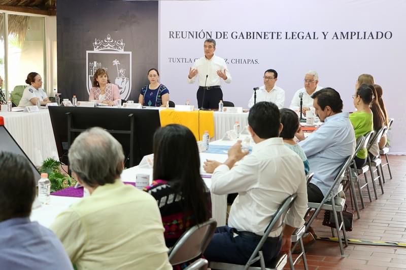 Rutilio Escandón pide fortalecer el trabajo para un buen cierre de la administración estatal