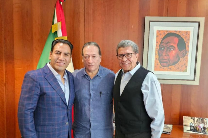 Eduardo Ramírez se reunió con Ricardo Monreal y Antonio Santos