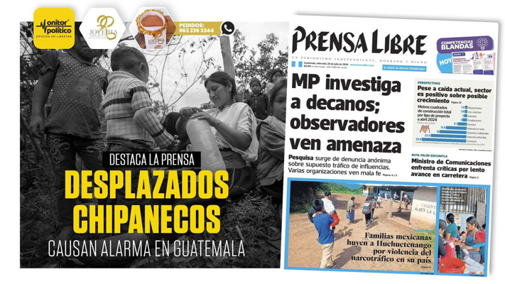 Destaca la prensa guatemalteca la movilización forzada de chiapanecos a Guatemala