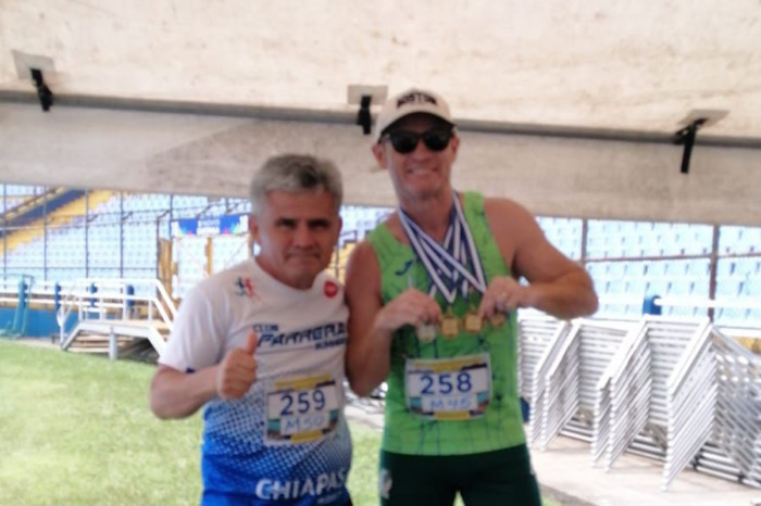 José Luis Llopis pone en el estrado a Chiapas dentro del Nacional de Atletismo Máster en Durango