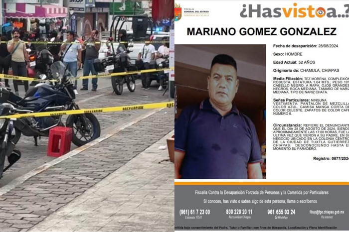 Buscan a Mariano Gómez tras su secuestro en Tuxtla