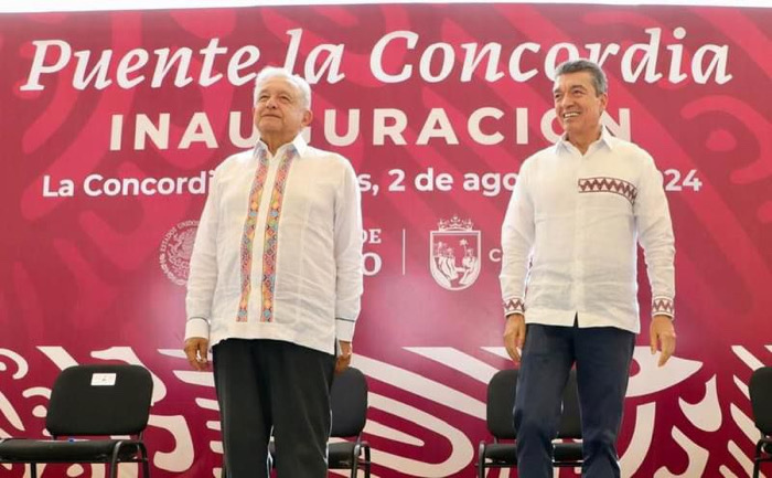 Puente La Concordia impulsado por AMLO traerá progreso, bienestar y paz social: Rutilio Escandón