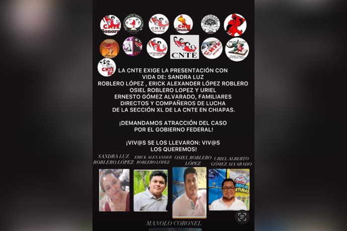 Revelan que maestros desaparecidos son familiares de denunciante de vínculos del crimen organizado