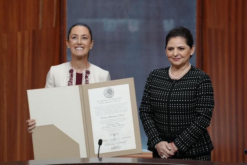 Sheinbaum recibe constancia como presidenta electa por parte del Tribunal Electoral