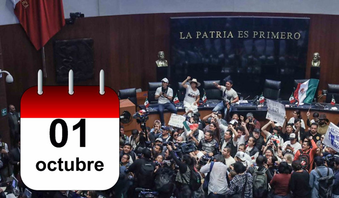 Senado aprueba día de descanso obligatorio el 1 de octubre por toma de protesta presidencial