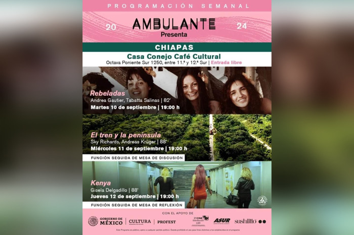 Ambulante presenta su gira de documentales en Casa Conejo Café Cutural de Tuxtla