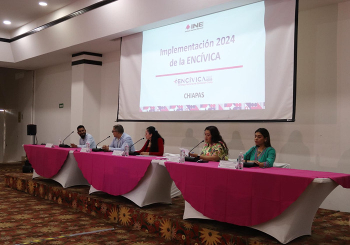 INE Chiapas presenta la Estrategia Nacional de Educación Cívica 2024-2026