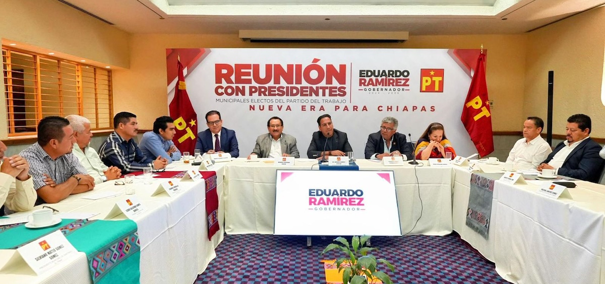 Eduardo Ramírez se reúne con presidentes municipales electos del Partido del Trabajo