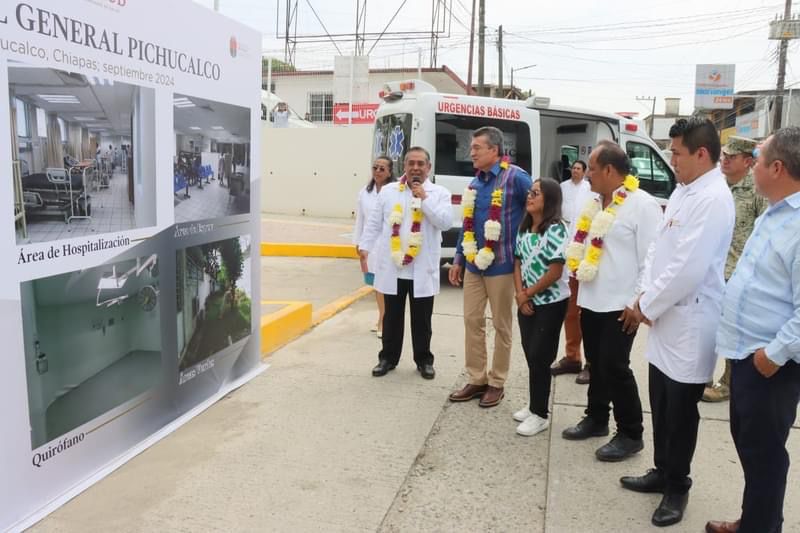 Rutilio Escandón inaugura reconversión del Hospital General de Pichucalco Alejandra Estudillo Torres