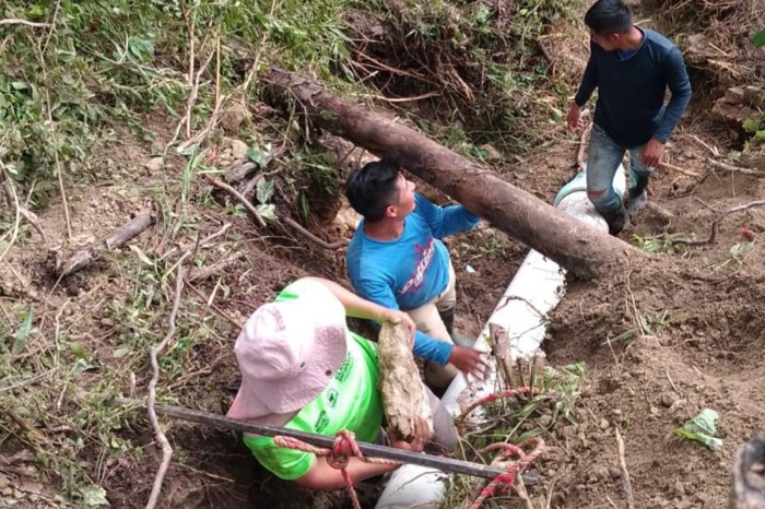 Ocosingo enfrenta crisis de agua potable tras rotura de tubería