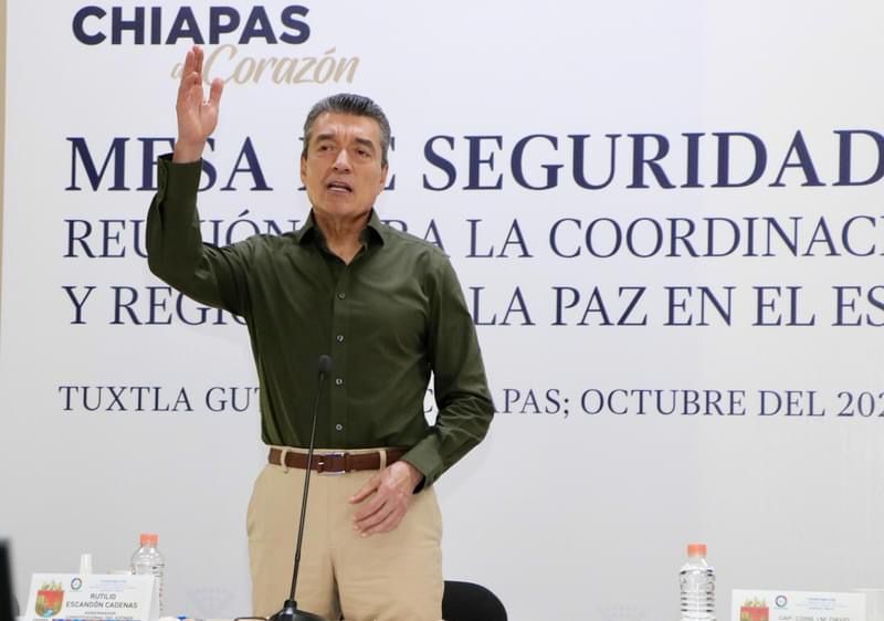 Informa Rutilio Escandón que se brinda atención a población afectada por lluvias; pide extremar precauciones