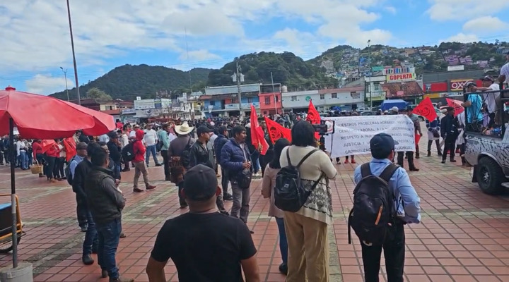 Protesta de la CIOAC en San Cristóbal exige soluciones a demandas agrarias y laborales