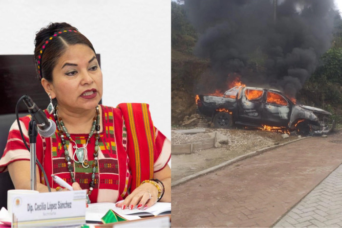 Exdiputada de Chiapas denuncia segundo atentado en su contra; incendiaron su auto