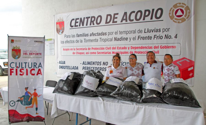 Indeporte se suma al apoyo humanitario para las personas afectadas por las lluvias torrenciales