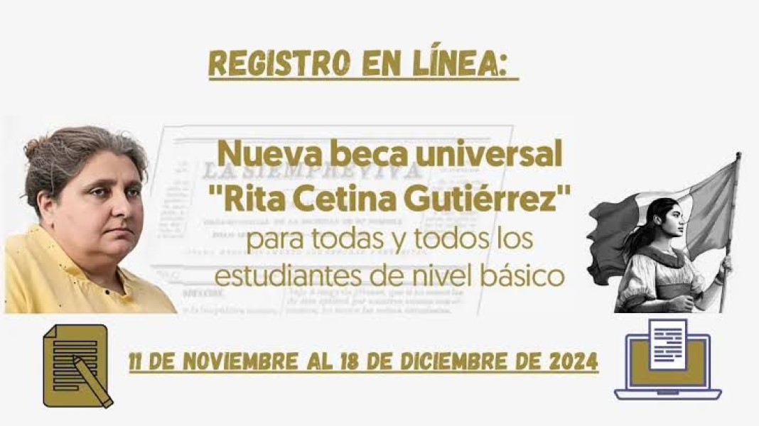 CNBB anuncia la apertura del registro en línea para la Beca Universal de Educación Básica “Rita Cetina”