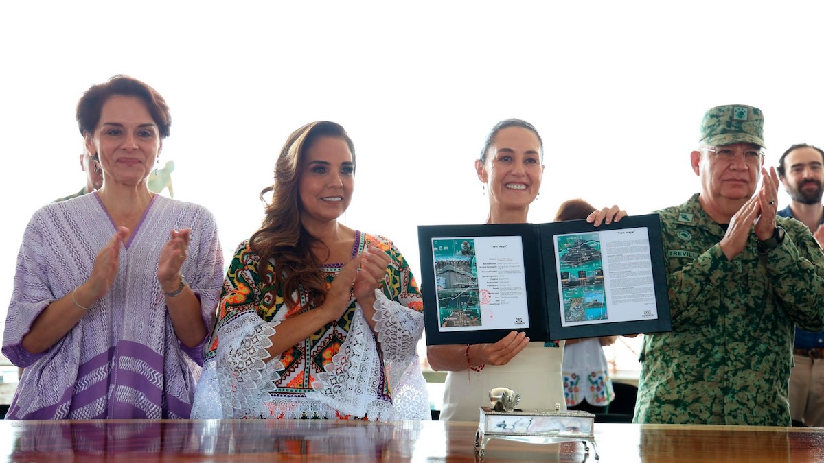 Presidenta Claudia Sheinbaum celebra primer aniversario del tren maya e inaugura los tramos 6 y 7