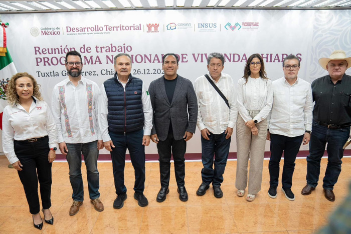 Eduardo Ramírez manifiesta compromiso con la Federación para garantizar el derecho a la vivienda en Chiapas