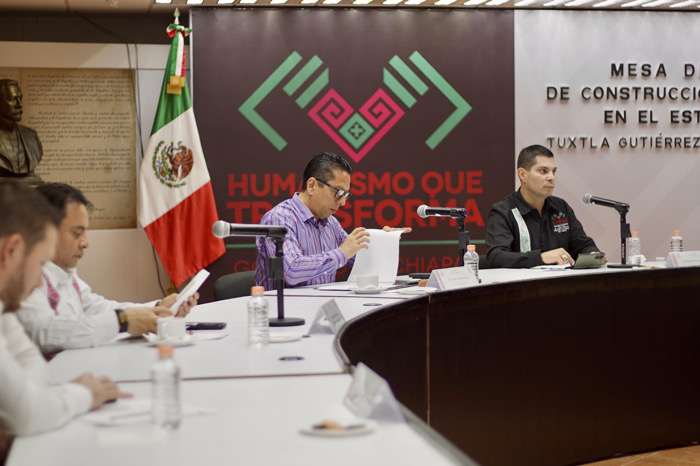 FGE participa en la Mesa de Coordinación de Paz y Seguridad en el estado de Chiapas