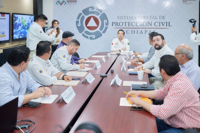 En Chiapas se instala el Comité Estatal de Emergencias y Desastres