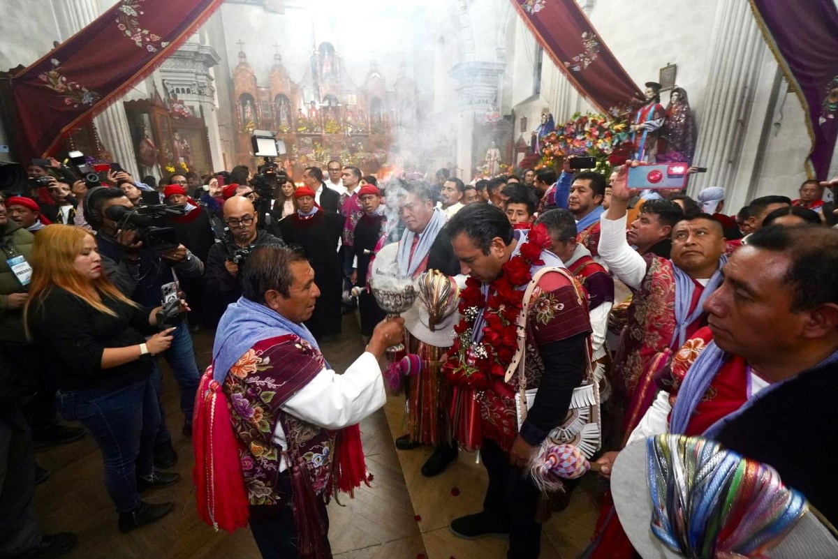 En ceremonia tradicional, Eduardo Ramírez recibe la bendición para dirigir su gobierno con firmeza, certeza y sabiduría