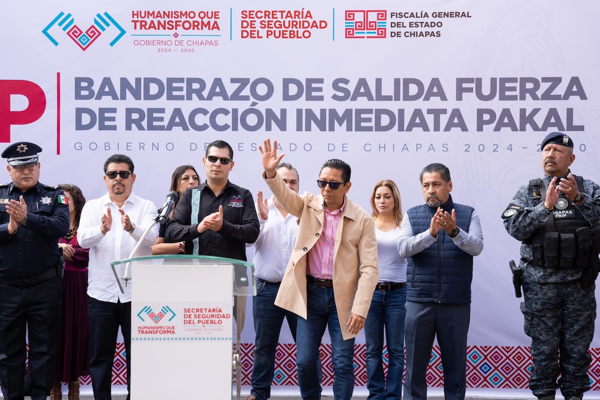 Fiscal General y Secretario de Seguridad del Pueblo dan banderazo a la FRIP en Comitán