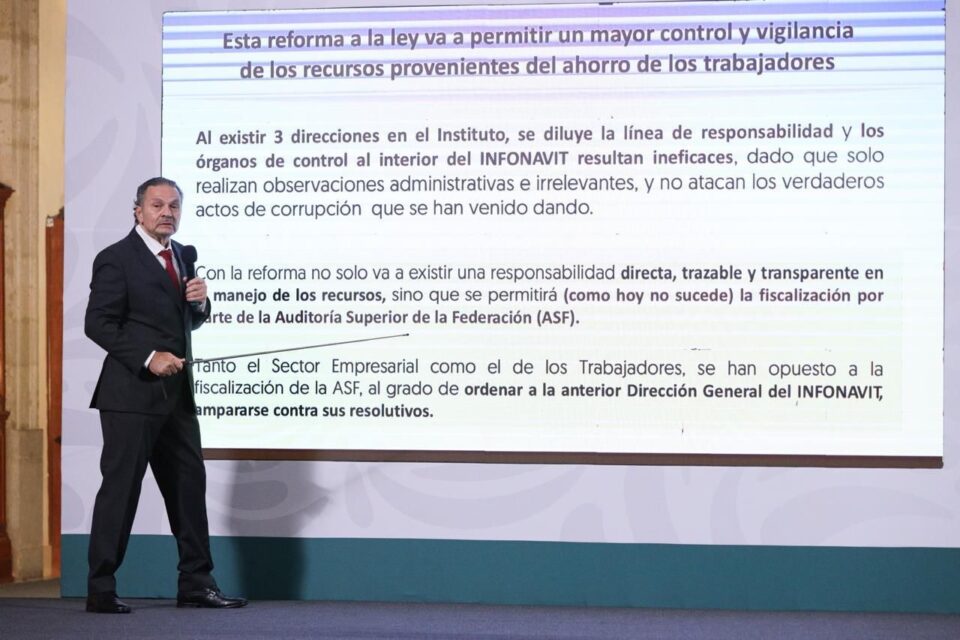 Reforma a la Ley Infonavit busca erradicar la corrupción y garantizar el derecho a la vivienda