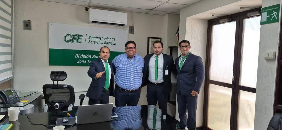 Subsecretario Regional de Gobierno se reúne con Superintendente de la CFE en Tapachula