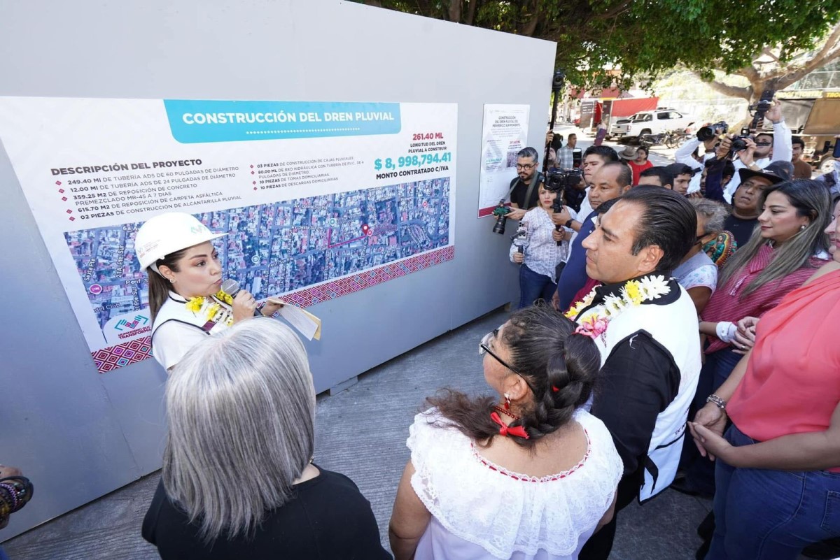 Eduardo Ramírez da banderazo de inicio a construcción del dren pluvial del Periférico Sur Poniente en Tuxtla