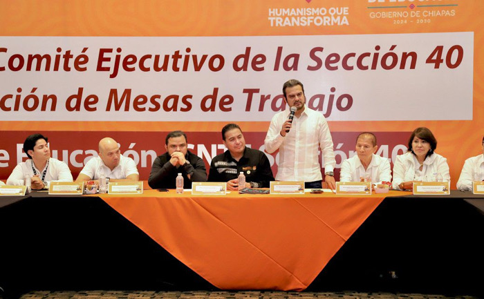 Acuerdan titulares de Secretaría de Educación y de la Sección 40 del SNTE, caminar juntos por la transformación educativa en Chiapas