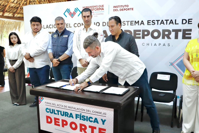 Titular de Instituto del Deporte firma instalación del Consejo del Sistema Estatal de Cultura Física y Deporte