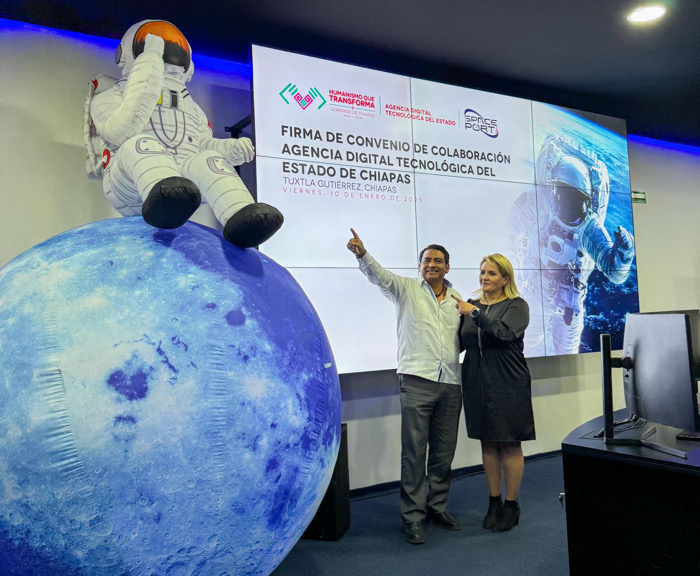 Agencia Digital Tecnológica de Chiapas y SpacePort MX impulsan innovación y educación espacial