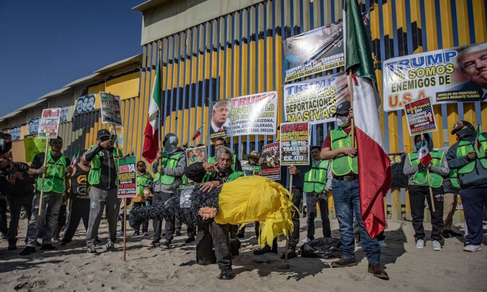 Migrantes protestan en Tijuana y Chihuahua contra deportaciones y políticas migratorias