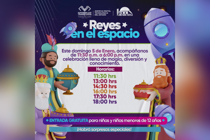 Celebremos el Día de Reyes en el Planetario Tuxtla