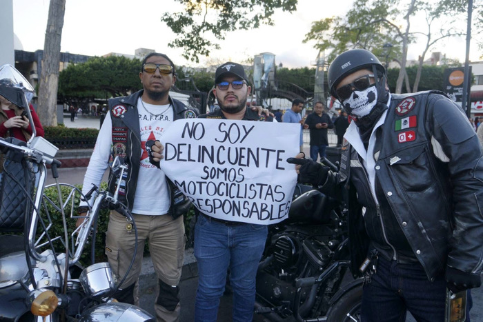 Motociclistas chiapanecos se oponen a la “Ley Chaleco”; solicitan diálogo