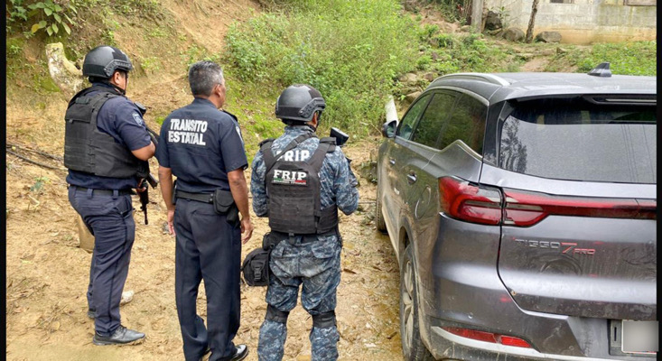 SSP localiza siete vehículos abandonados con reporte de robo en Tecpatán