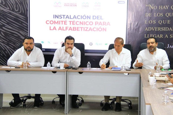 Instala Secretaría de Educación el Comité Técnico del Programa de Alfabetización “Chiapas Puede”