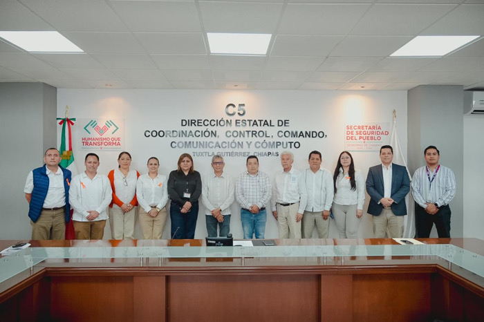 Cecytech realiza visita al C5 Escudo Urbano para conocer sus operaciones