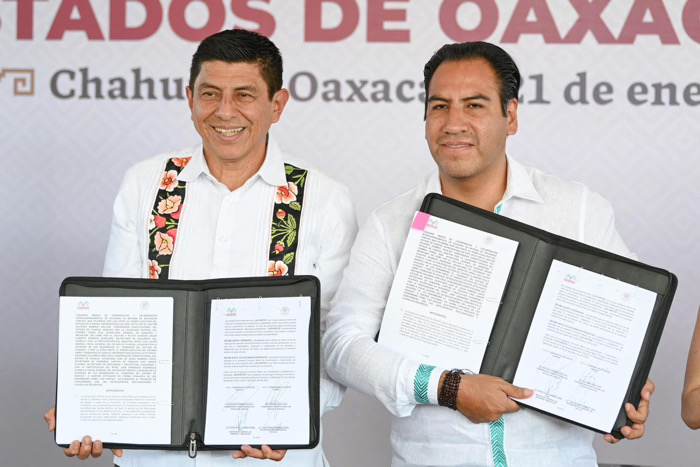 Eduardo Ramírez y Salomón Jara unen fuerzas por la paz y la seguridad de Chiapas y Oaxaca