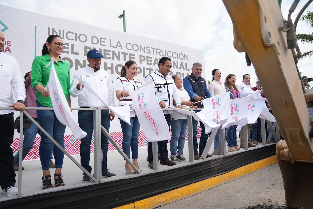 Eduardo Ramírez da inicio a la construcción de puente peatonal en la zona hospitalaria de Tuxtla Gutiérrez