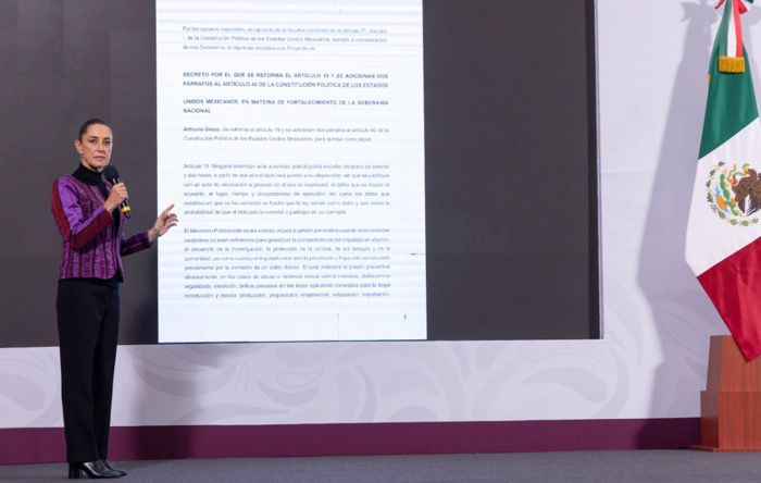 Claudia Sheinbaum impulsa reformas para “blindar la soberanía nacional”
