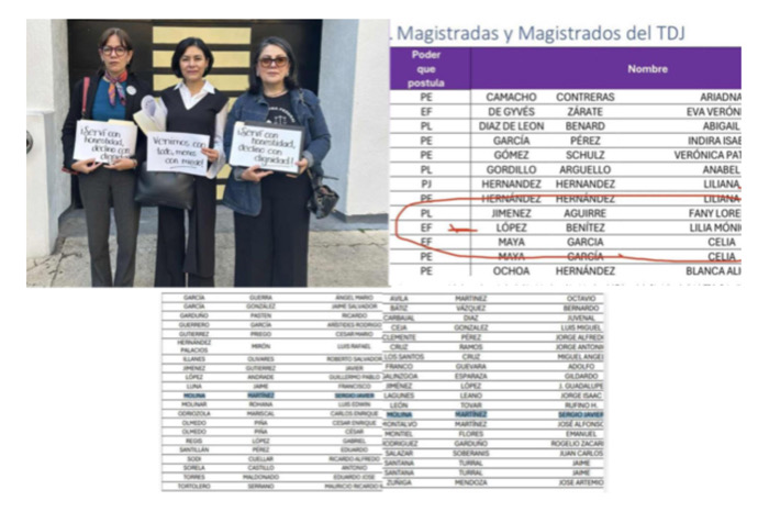 INE enfrenta críticas por inconsistencias en los listados de la elección judicial