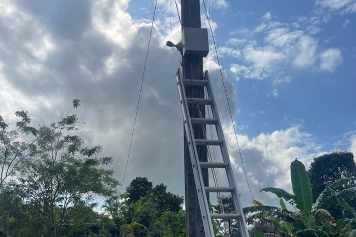 En operativo interinstitucional desinstalan cámaras de videovigilancia en Salto de Agua