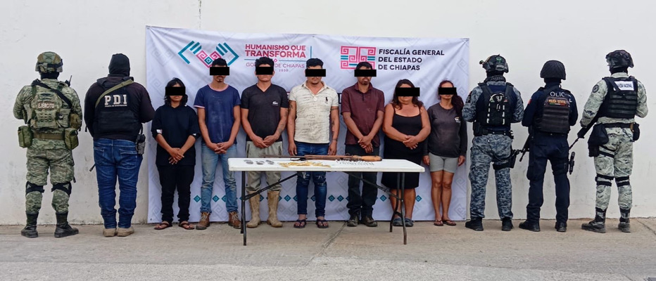 En operativo interinstitucional detienen a presuntos integrantes de la delincuencia organizada en Villaflores
