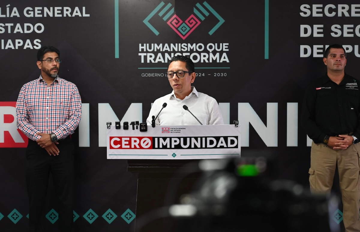 Jorge Llaven y Óscar Aparicio informan sobre los últimos operativos de seguridad para restaurar la paz en Chiapas