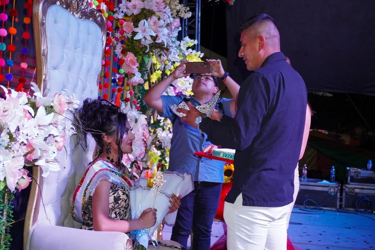 Abril Joseline Gómez López, nueva reina de San Caralampio 2025 en Altamirano