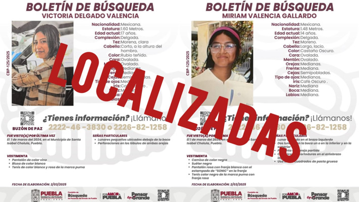 Localizan a adolescentes desaparecidas en Puebla tras 20 horas de bloqueos