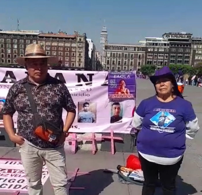 Inician huelga de hambre en Palacio Nacional en busca de justicia