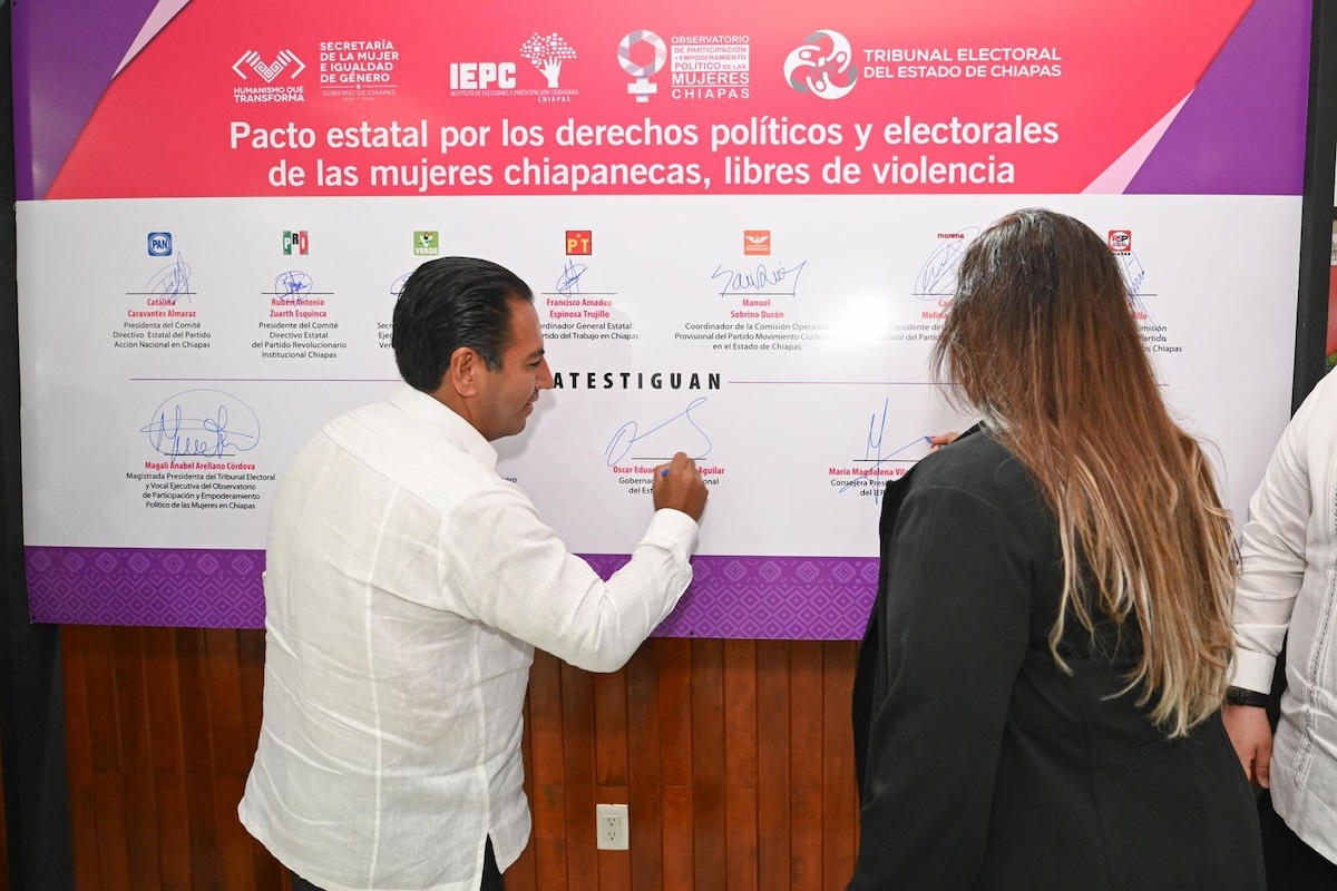 Eduardo Ramírez reafirma su compromiso con la participación política de las mujeres en Chiapas
