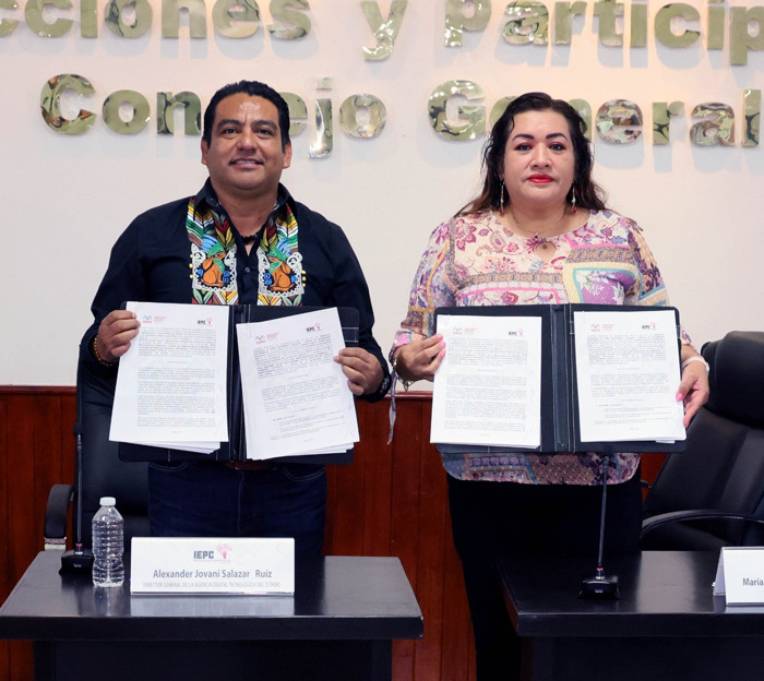 Firman Convenio IEPC y la Agencia Digital Tecnológica del Estado